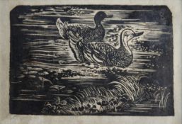 RAMENDRANATH CHAKRAVORTY(1902 - 1955) - UNTITLED(Pair of Ducks)
