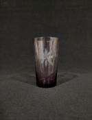 Set of 4 Engraved Glass Tumbler