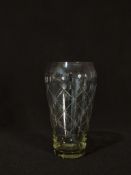 Set of Cut and Enamelled Glass Tumbler