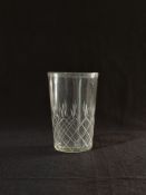 Set of 6 Cut Glass Tumbler