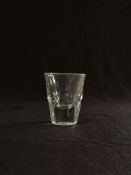 Set of 6 Moulded Glass Shot Glass