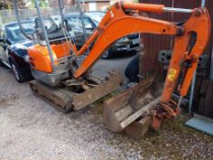 Lot 12 - Kubota U17-3a 1.7 ton Mini Digger (2010)