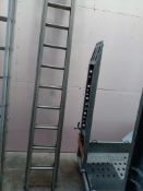 Lot 43 - 11 rung double ladder