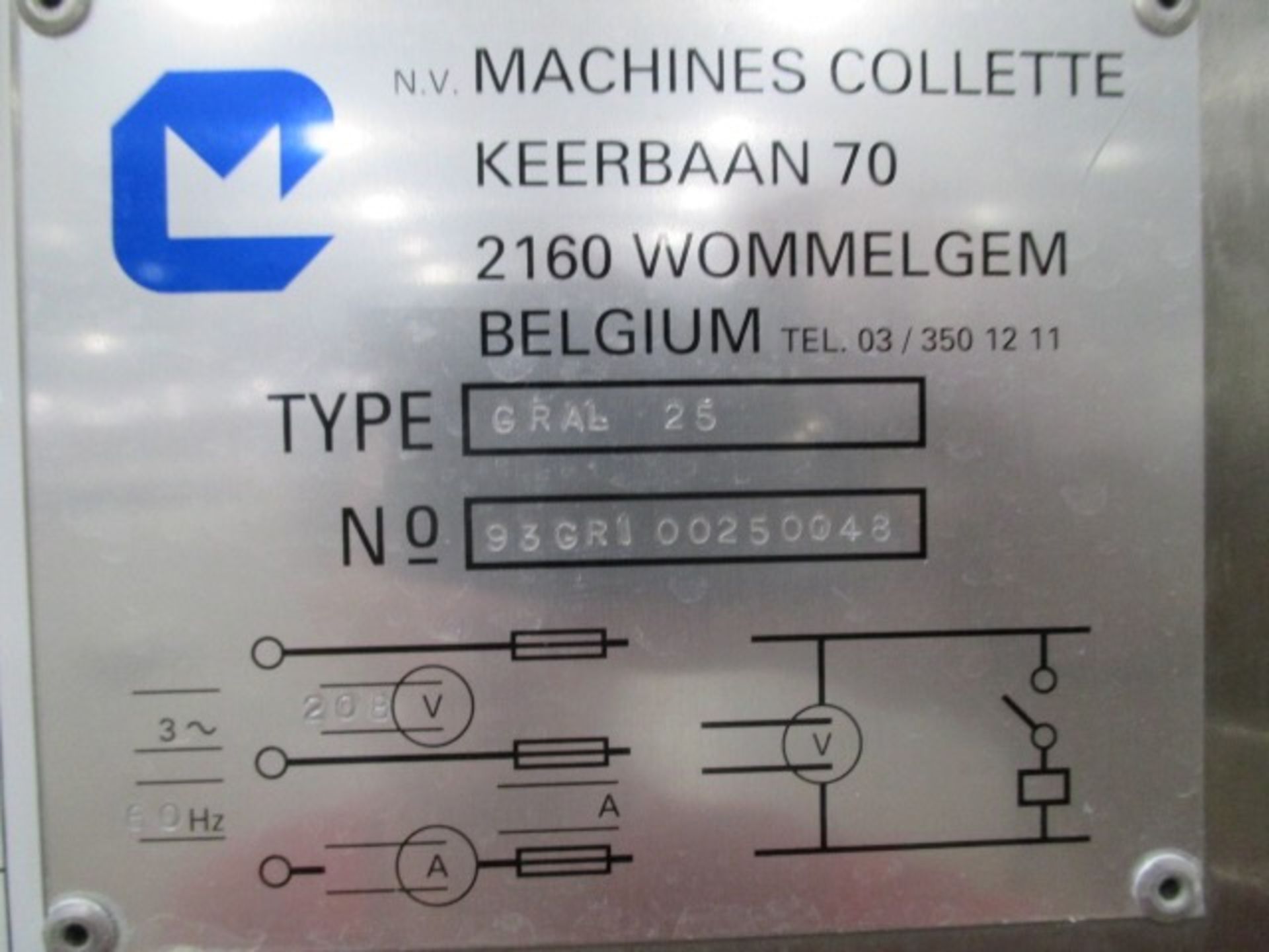. Collette high shear mixer / granulator Model Gral 25 Stainless steel ...