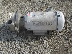 2.5" x 2" Waukesha Cherry Burrell Centrifugal Pump, S/S, 7.5 HP