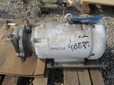 2" x 1.5" Waukesha Cherry Burrell Centrifugal Pump, S/S, 10 HP