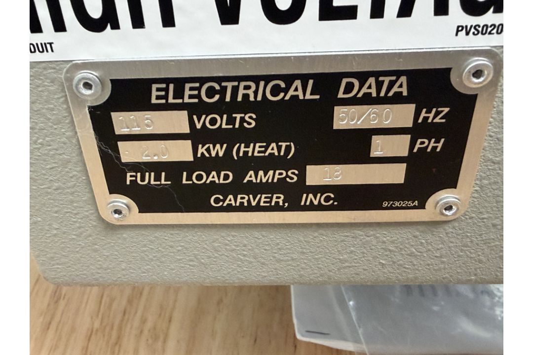 Carver Heated Platen Laboratory Press - Image 13 of 14