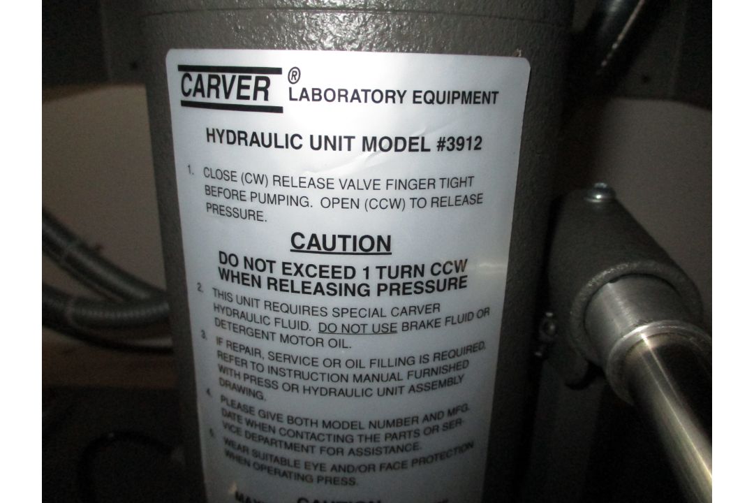 Carver Heated Platen Laboratory Press - Image 12 of 14