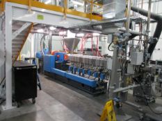 2021 Coperion ZSK 45 MC18 45mm Twin Screw Extruder & Maag/Gala Pelletizing Line