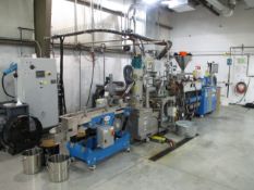Coperion ZSK26 MC 26mm Twin Screw Extruder & Maag/Gala Pelletizing Line