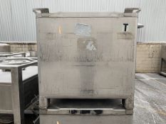 42 Cu Ft Tote Bin, 304 S/S