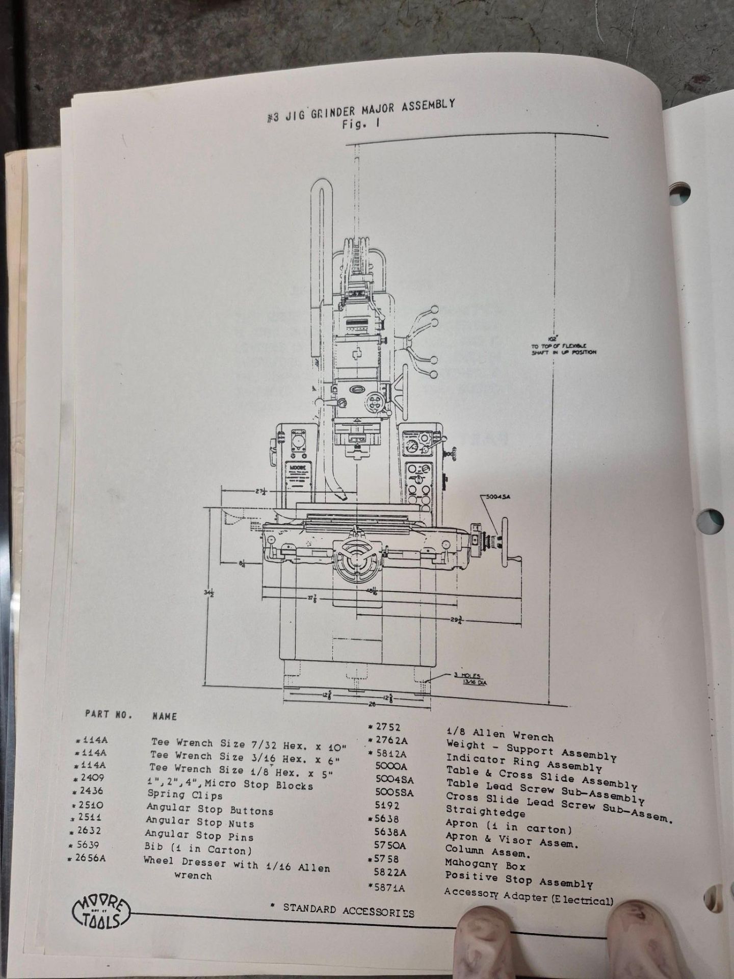 MOORE MODEL G18 JIG GRINDER, 175,000 RPM VHS GRINDING HEAD, TOOLING & ACCESSORIES INCLUDED - Image 34 of 57