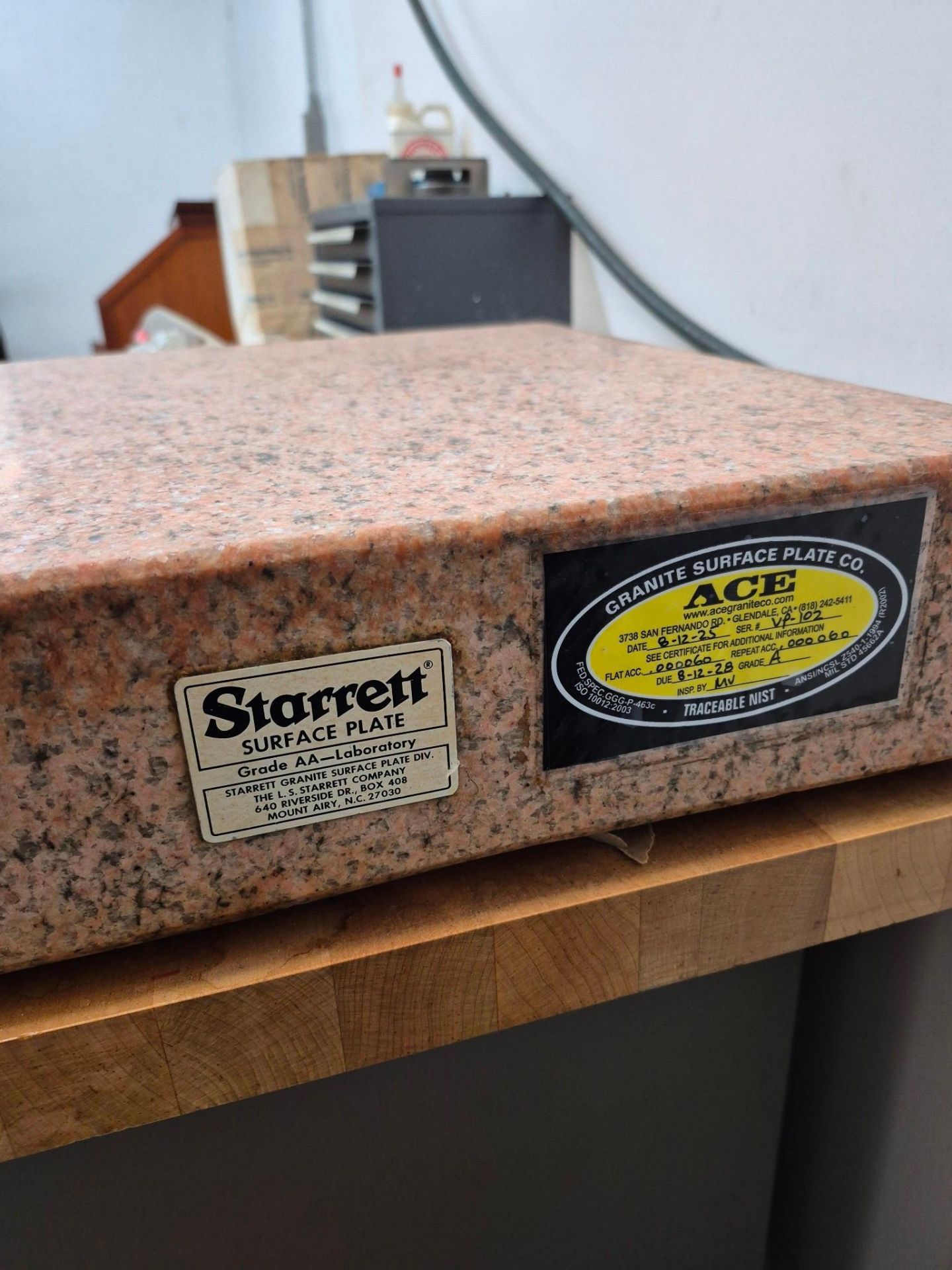 KENNEDY 5 DRAWER WORK BENCH, HUOT 5 DRAWER TAPSET CHEST, STARRETT GRANITE SURFACE BLOCK - Image 17 of 32