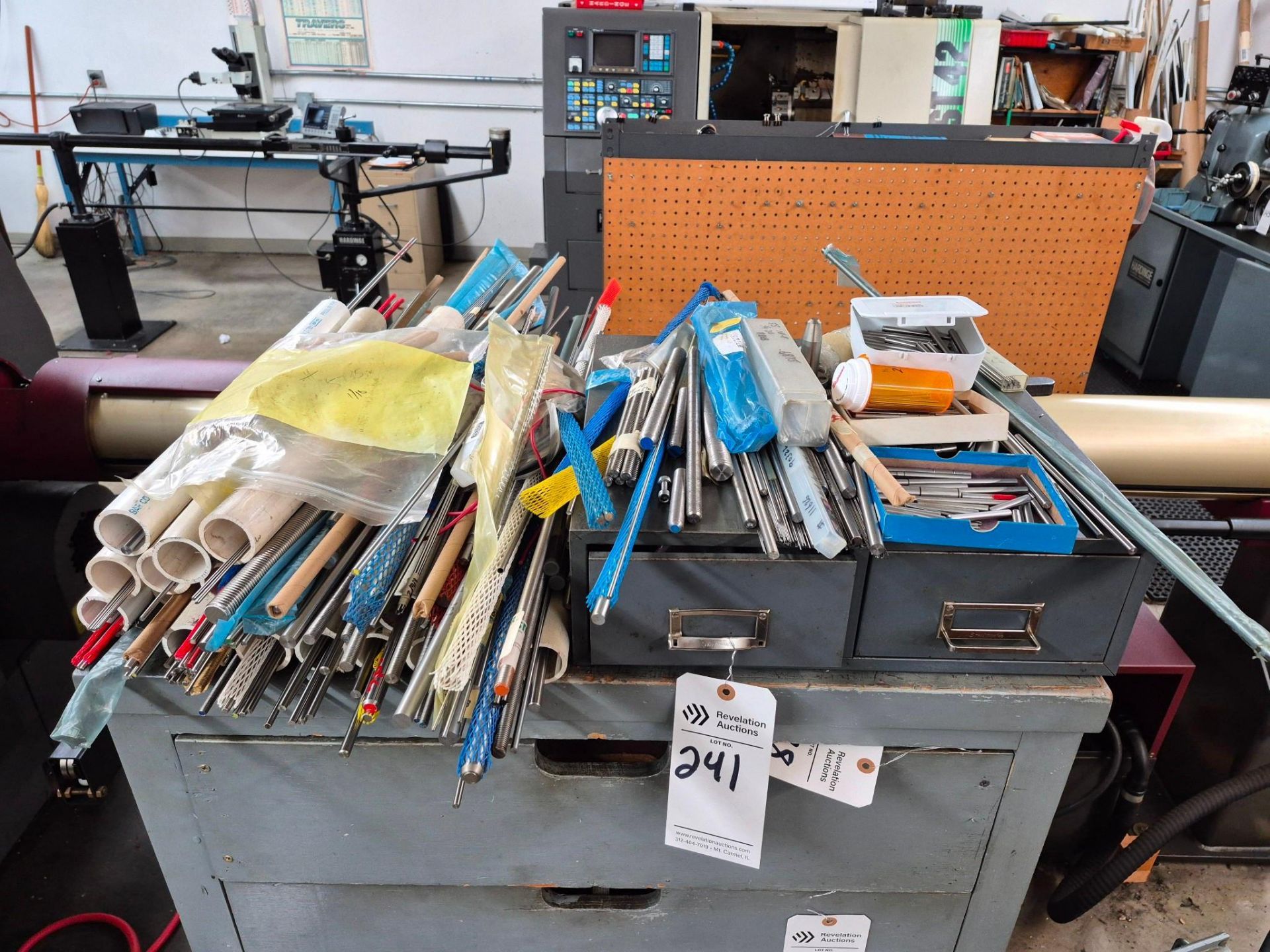 ASSORTED INDUSTRIAL MACHINING STOCK RODS/THREADED RODS