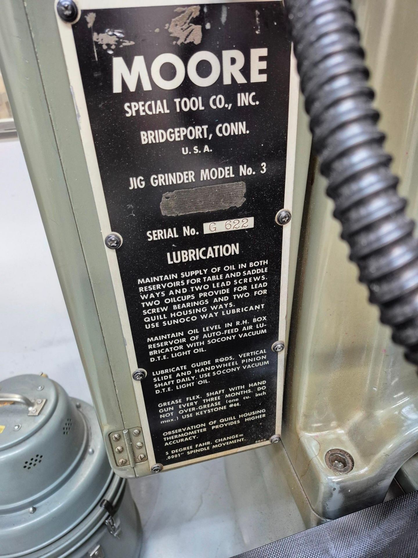 MOORE MODEL G18 JIG GRINDER, 175,000 RPM VHS GRINDING HEAD, TOOLING & ACCESSORIES INCLUDED - Image 19 of 57