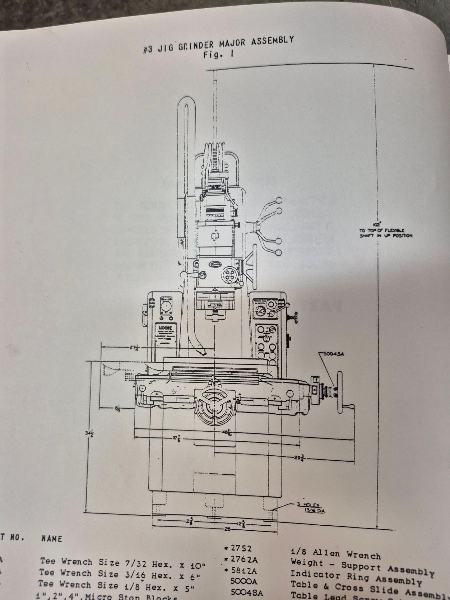 MOORE MODEL G18 JIG GRINDER, 175,000 RPM VHS GRINDING HEAD, TOOLING & ACCESSORIES INCLUDED - Image 35 of 57