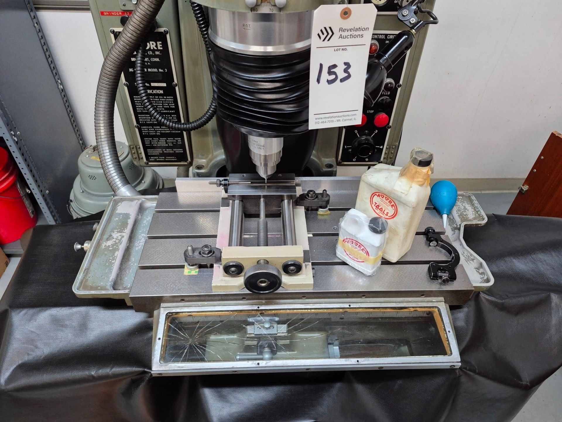 MOORE MODEL G18 JIG GRINDER, 175,000 RPM VHS GRINDING HEAD, TOOLING & ACCESSORIES INCLUDED - Image 18 of 57