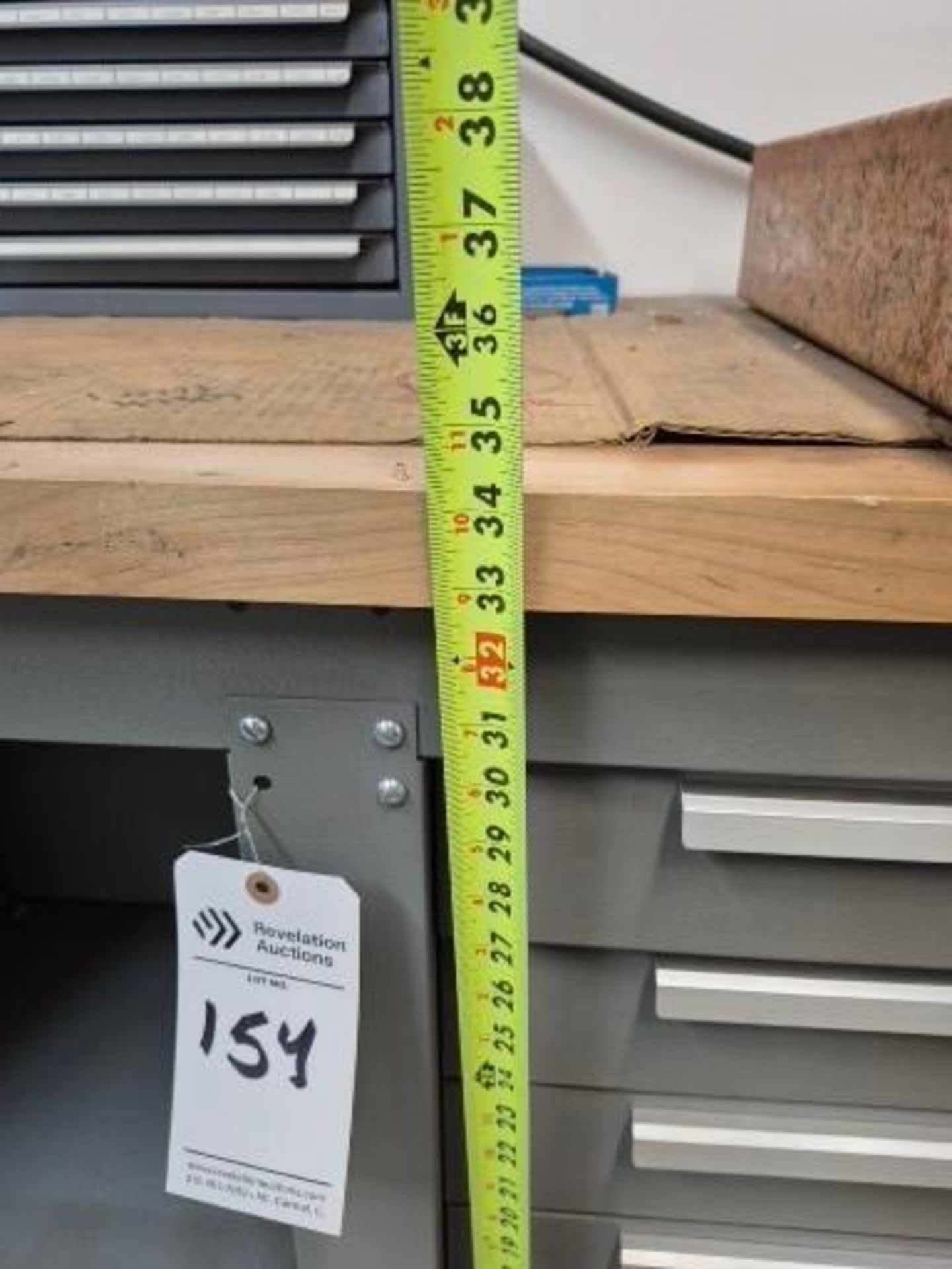KENNEDY 5 DRAWER WORK BENCH, HUOT 5 DRAWER TAPSET CHEST, STARRETT GRANITE SURFACE BLOCK - Image 32 of 32