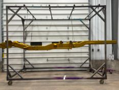 POWDER COAT/ PAINT BOOTH FRAME ON CASTORS