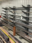 3 COLUMN, 7 LEVEL CANTELEVER RACK