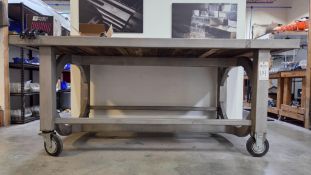 MOBILE WORK TABLE, 8' X 4'