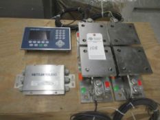 METTLER TOLEDO WEIGHING TERMINAL, (4) LOAD CELLS AND SS JUNCTION BOX
