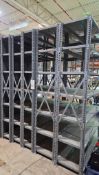 (5) METAL SHELVING UNITS