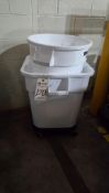 (2) TRASH CANS
