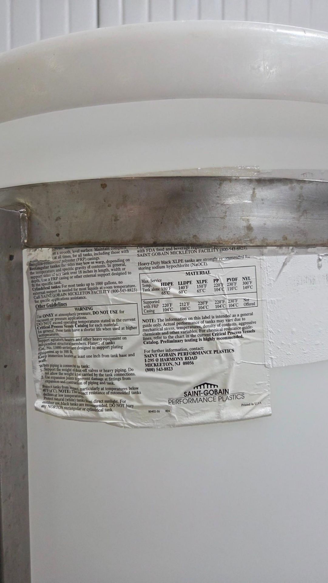 MOBILE MIXING OR STORAGE CARBOY - Image 7 of 7