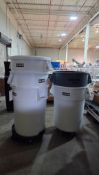(5) ULINE TRASH CANS