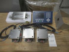 METTLER TOLEDO JUNCTION BOX, (3) LOAD CELLS AND WEIGHING TERMINAL