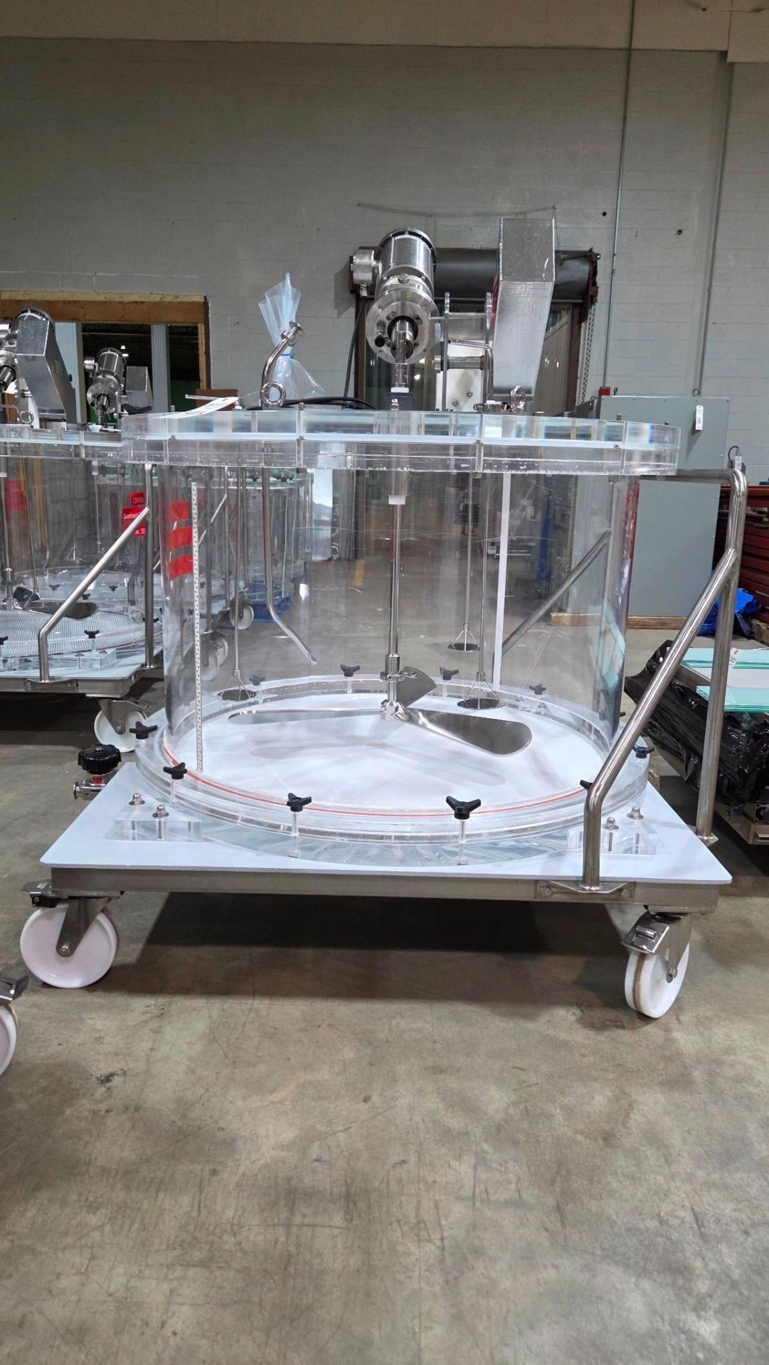 CONTAINMENT CHAMBER WITH MOTORIZED AGITATOR WITH MOVING CART - Image 3 of 16