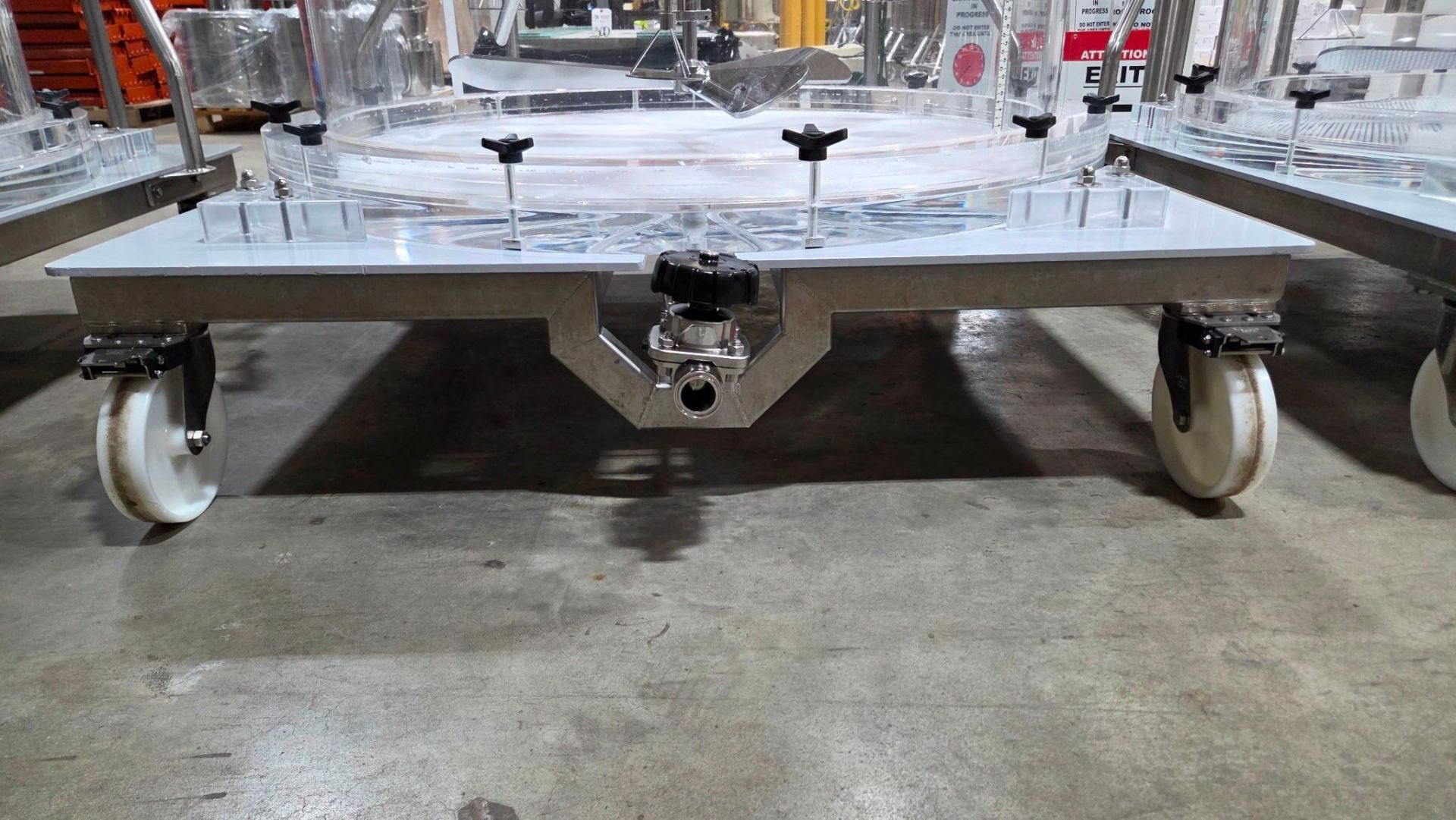 CONTAINMENT CHAMBER WITH MOTORIZED AGITATOR WITH MOVING CART - Image 11 of 16