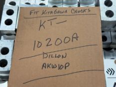 SELECTION OF MATCHED SETS OF 3, ALUMINUM JAWS, KITAGAWA KT-10200A, DILLON AKW10P, AND ABBOTT KTT5A