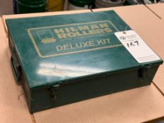 HILLMAN ROLLERS DELUXE 3 TON KIT OF 4 MACHINE SKATES, MODEL 75-SP