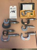 ASSORTMENT OF 8 OUTSIDE MICROMETERS