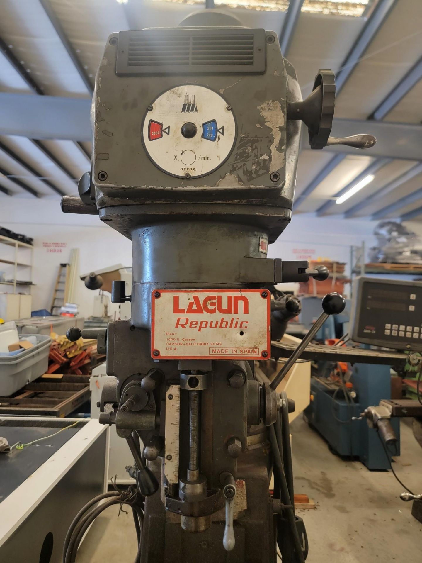LAGUN REPUBLIC FTV-2S VERTICAL KNEE MILL - Image 3 of 15