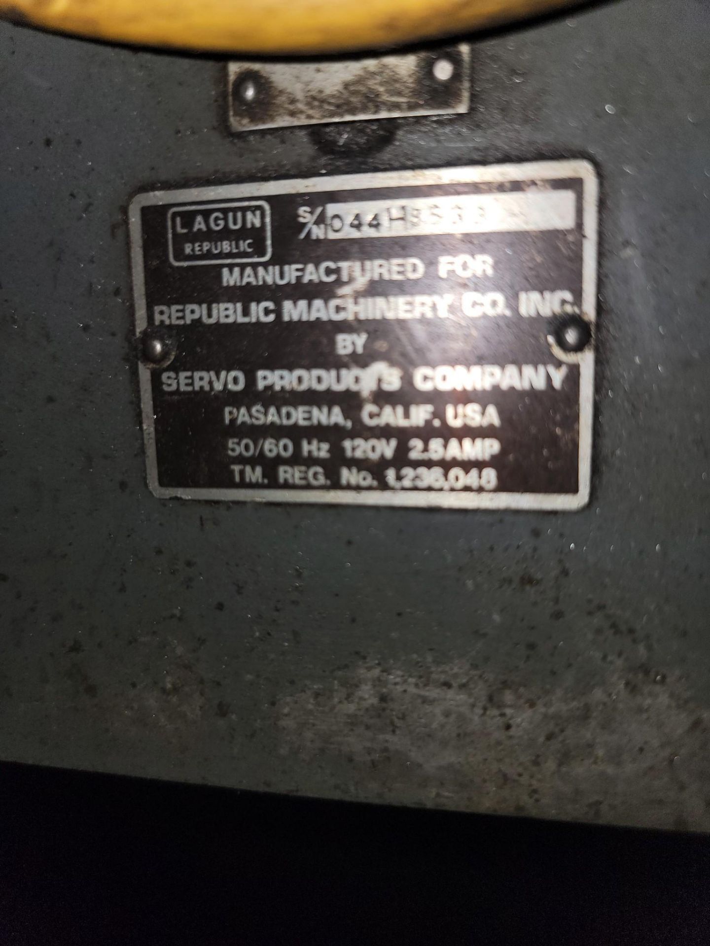 LAGUN REPUBLIC FTV-2S VERTICAL KNEE MILL - Image 14 of 15