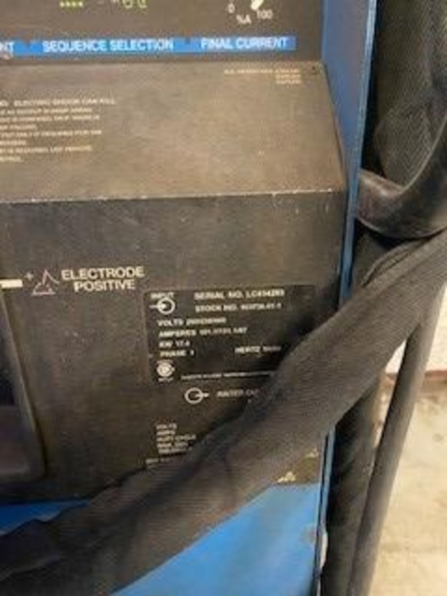 MILLER SYNCROWAVE 350 LX S/N LC414203 - Image 2 of 2