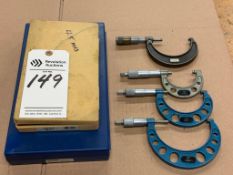SET OF 6 MISC. OUTSIDE MICROMETERS, 2 IN CASES