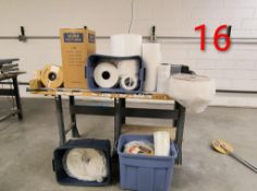 ASSORTED PLASTIC TUBING AND PACKING MATERIALS