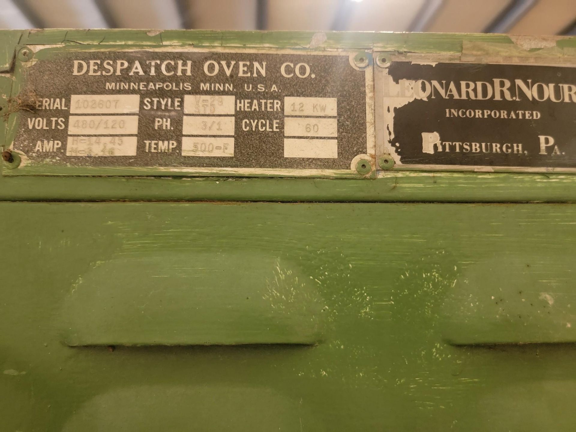 DESPATCH OVEN CO. V-29 STD OVEN - Image 5 of 5
