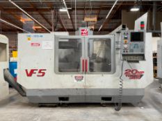 2001 HAAS VF-5 CNC VERTICAL MACHINING CENTER, SN: 20273 - MUST BE REMOVED BY FEB. 27