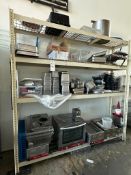 SHELVING WITH FOOD COOKERS/WARMERS