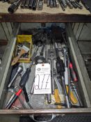 ASSORTED TAP WRENCHES AND HAND TOOLS