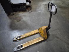 2005 PAN ASIA DIRECT LTD. 5,500 LB CAPACITY HAND PALLET TRUCK, MODEL 673.34751681