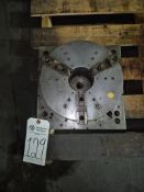 BISON 14-INCH (350 MM) 3-JAW SELF-CENTERING SCROLL CHUCK WITH BACK PLATE