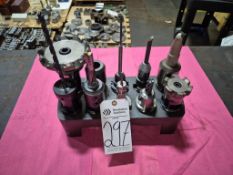 ASSORTED CAT 40 TOOL HOLDERS WITH ASSORTED TOOLING