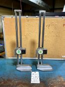 (2) MITUTOYO DUAL BEAM DIAL HEIGHT GAGES