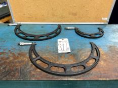 (3) LARGE-CAPACITY OUTSIDE MICROMETERS
